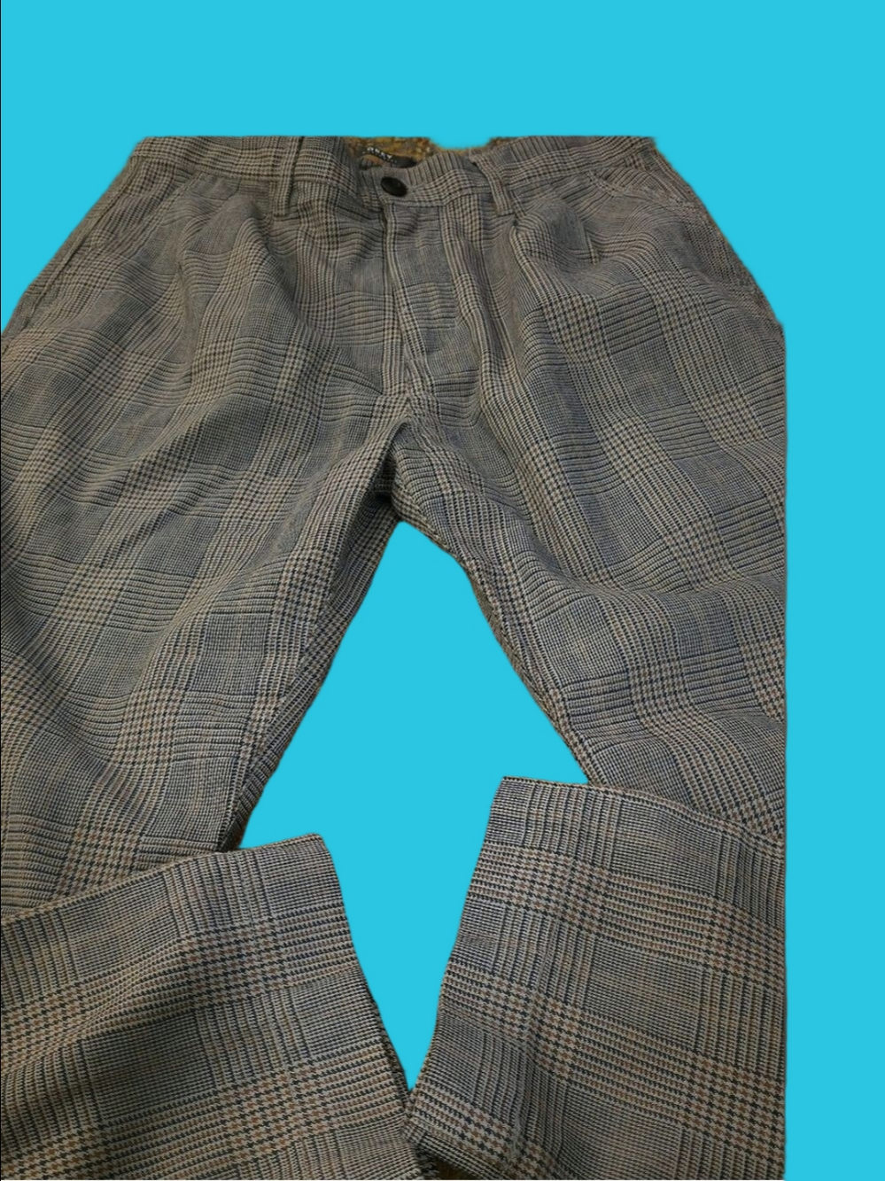 4/$67 Deal! Obey Tan Plaid Trousers